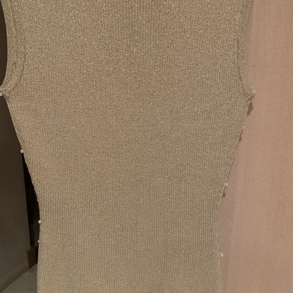 Gold lurex beaded top - Picture 5 of 5